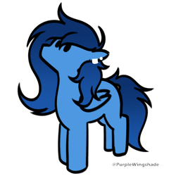 Size: 3000x3000 | Tagged: safe, artist:purple wingshade, imported from derpibooru, oc, oc only, oc:azure, pegasus, pony, solo