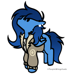 Size: 3000x3000 | Tagged: safe, artist:purple wingshade, imported from derpibooru, oc, oc only, oc:azure, pegasus, pony, solo