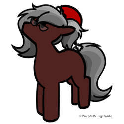 Size: 3000x3000 | Tagged: safe, artist:purple wingshade, imported from derpibooru, oc, oc only, oc:lunaria light, earth pony, pony, christmas, hat, holiday, santa hat, solo