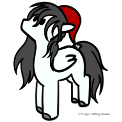 Size: 3000x3000 | Tagged: safe, artist:purple wingshade, imported from derpibooru, oc, oc only, oc:frost, pegasus, pony, christmas, hat, holiday, santa hat, solo