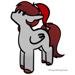 Size: 3000x3000 | Tagged: safe, artist:purple wingshade, imported from derpibooru, oc, oc only, oc:tourniquet, pegasus, pony, christmas, hat, holiday, santa hat, solo