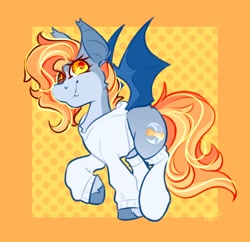 Size: 1950x1886 | Tagged: safe, artist:ezzerie, imported from derpibooru, oc, oc only, oc:snooze, pony, clothes, smiling, socks, solo, sweater