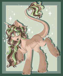 Size: 1918x2312 | Tagged: safe, artist:furtoodie, imported from derpibooru, oc, oc:critter, pony, unicorn, cloven hooves, concave belly, female, horn, long legs, mare, solo