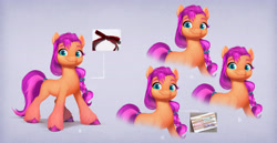 Size: 6000x3089 | Tagged: safe, imported from derpibooru, sunny starscout, earth pony, pony, concept art, female, g5, mare, my little pony: a new generation, official, solo