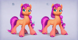 Size: 6000x3089 | Tagged: safe, imported from derpibooru, sunny starscout, earth pony, pony, concept art, female, g5, mare, my little pony: a new generation, official, solo