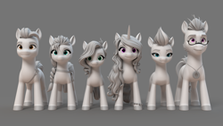 Size: 1920x1080 | Tagged: safe, imported from derpibooru, hitch trailblazer, izzy moonbow, pipp petals, sunny starscout, zipp storm, earth pony, pegasus, pony, unicorn, argyle starshine, character lineup, female, g5, group, horn, male, mane five, mare, my little pony: a new generation, official, royal sisters (g5), sextet, siblings, sisters, stallion