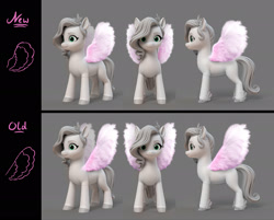 Size: 2226x1788 | Tagged: safe, imported from derpibooru, pipp petals, pegasus, pony, concept art, female, g5, mare, my little pony: a new generation, official, solo, spread wings, wings