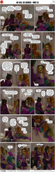 Size: 2000x6210 | Tagged: safe, artist:stellarator, imported from derpibooru, adagio dazzle, oc, oc:peach cobbler, oc:ruby cabernet, anthro, unguligrade anthro, comic:we will be adored, 3d, blender, blender cycles, collar, comic, gem, head in lap, not sfm, siren gem, surprise hug, vulgar