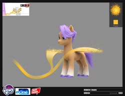Size: 1304x1008 | Tagged: safe, imported from derpibooru, pegasus, pony, concept art, g5, glowing, glowing wings, magic, my little pony: make your mark, my little pony: make your mark chapter 6, official, pegasus magic, roots of all evil, spread wings, wings