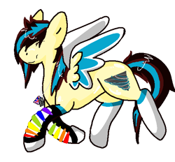 Size: 578x537 | Tagged: safe, artist:softfur, imported from derpibooru, oc, oc only, pegasus, pony, 2012, full body, pegasus oc, simple background, smiling, solo, white background, wings