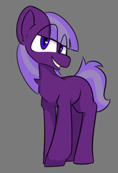 Size: 540x794 | Tagged: safe, alternate version, artist:cotarsis, imported from derpibooru, twilight sparkle, pony, alternate character, gray background, looking at you, simple background, smiling, solo