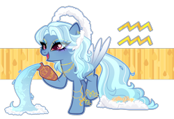 Size: 2764x1890 | Tagged: safe, artist:afterglory, imported from derpibooru, pegasus, pony, amphora, aquarius, female, mare, ponified, solo