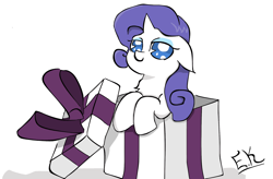 Size: 2674x1754 | Tagged: safe, artist:ecliptic katharsis, imported from derpibooru, rarity, pony, unicorn, cute, female, horn, mare, present, simple background