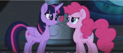 Size: 640x276 | Tagged: safe, imported from derpibooru, screencap, pinkie pie, twilight sparkle, alicorn, earth pony, my little pony: the movie, twilight sparkle (alicorn)