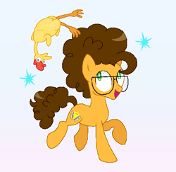 Size: 558x543 | Tagged: safe, artist:lullapiies, imported from derpibooru, boneless, cheese sandwich, pony, colt cheese sandwich, glasses, solo, younger