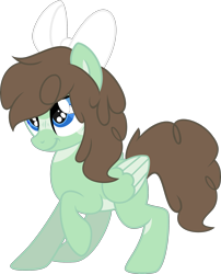 Size: 1973x2437 | Tagged: safe, artist:tkn297, imported from derpibooru, oc, pegasus, pony, bow, female, hair bow, mare, simple background, solo, transparent background