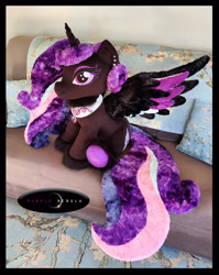 Size: 2232x2800 | Tagged: safe, artist:purplenebulastudios, imported from derpibooru, oc, oc:purple nebula, alicorn, pony, chibi, female, irl, mare, photo, plushie, solo