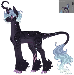 Size: 2807x2848 | Tagged: safe, artist:sleepy-nova, imported from derpibooru, oc, oc:wanderer, pony, unicorn, cloven hooves, curved horn, female, horn, leonine tail, male, mare, scar, simple background, solo, stallion, tail, transparent background