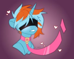 Size: 2500x2000 | Tagged: safe, artist:shelti, oc, oc only, pony, blindfold, leash, male, solo, stallion