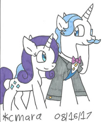 Size: 413x475 | Tagged: safe, artist:cmara, imported from derpibooru, fancypants, rarity, pony, unicorn, female, horn, male, mare, raripants, shipping, stallion, straight