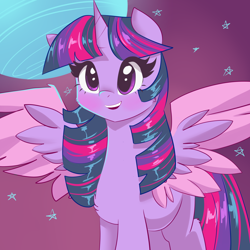 Size: 3000x3000 | Tagged: safe, artist:xjenn9, twilight sparkle, pony, blushing, cute, female, mare, open mouth, solo