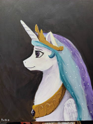 Size: 4284x5712 | Tagged: safe, artist:ruirik, imported from derpibooru, princess celestia, alicorn, pony, solo, traditional art