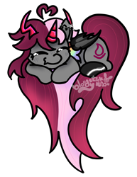 Size: 2550x3300 | Tagged: safe, artist:bloodysticktape, imported from derpibooru, succubus, heart pony, piercing