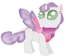 Size: 1280x961 | Tagged: safe, artist:liepardmon555, imported from derpibooru, sweetie belle, changedling, changeling, changelingified, cute, diasweetes, female, simple background, solo, species swap, transparent background, vector