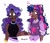 Size: 3261x2781 | Tagged: safe, artist:ccnyicalz, imported from derpibooru, rarity, twilight sparkle, human, alternate hairstyle, bracelet, breasts, clothes, dark skin, dress, duo, duo female, ear piercing, earring, eyeshadow, female, heart, holding hands, humanized, jewelry, lesbian, makeup, nail polish, necklace, open mouth, piercing, rarilight, shipping, shirt, simple background, sweater vest, watch, white background, wristwatch