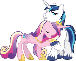 Size: 1952x1575 | Tagged: safe, imported from derpibooru, princess cadance, shining armor, .svg available, 2016 character collage, female, male, official, shiningcadance, shipping, straight, svg, vector