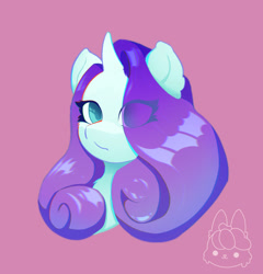 Size: 3840x4000 | Tagged: safe, artist:luanbang, imported from derpibooru, rarity, pony, unicorn, bust, chest fluff, female, horn, looking at you, mare, solo