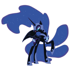 Size: 3493x3086 | Tagged: safe, imported from derpibooru, nightmare moon, alicorn, pony, .svg available, official, simple background, solo, svg, transparent background, vector