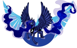 Size: 1920x1200 | Tagged: safe, artist:chanpony98, imported from derpibooru, princess luna, alicorn, pony, 2015, female, lunar republic, mare, old art, simple background, solo, transparent background