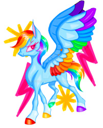 Size: 564x700 | Tagged: safe, artist:coolzaart, imported from derpibooru, rainbow dash, pony, solo