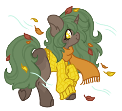 Size: 1138x1037 | Tagged: safe, artist:kazmuun, imported from derpibooru, oc, oc:sweather weather, pony, unicorn, clothes, female, horn, mare, scarf, simple background, solo, sweater, transparent background