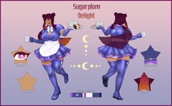 Size: 3900x2400 | Tagged: safe, artist:nansfw, imported from derpibooru, oc, oc:sugarplum delight(fireverse), human, equestria girls, alternate universe, clothes, fireheart76's latex suit design, gloves, humanized, humanized oc, latex, latex boots, latex gloves, latex suit, prisoners of the moon, reference sheet, rubber, rubber gloves, rubber suit