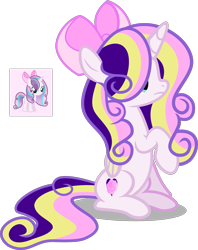 Size: 1600x2023 | Tagged: safe, artist:tkn297, imported from derpibooru, oc, alicorn, pony, bow, female, hair bow, mare, simple background, solo, transparent background