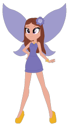 Size: 367x659 | Tagged: safe, artist:selenaede, artist:user15432, imported from derpibooru, fairy, equestria girls, base used, belle (rainbow magic), belle the birthday fairy, bracelet, clothes, crossover, dress, equestria girls style, equestria girls-ified, fairy wings, flower, flower in hair, hand on hip, jewelry, necklace, purple dress, purple wings, rainbow magic (series), shoes, simple background, smiling, transparent background, wings