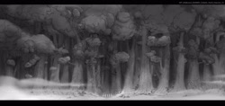 Size: 3500x1649 | Tagged: safe, boulder media, imported from derpibooru, bridlewood, concept art, forest, g5, my little pony: a new generation, nature, official, outdoors, outskirts, tree