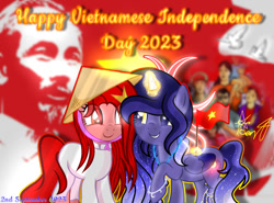 Size: 1038x770 | Tagged: safe, artist:darknessatmidnight, imported from derpibooru, oc, oc only, pony, ho chi minh, politics, vietnam