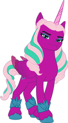 Size: 2477x4448 | Tagged: safe, imported from derpibooru, opaline arcana, alicorn, pony, .ai available, .svg available, female, folded wings, g5, g5 brand assets, horn, mare, my little pony: make your mark, official, simple background, solo, svg, transparent background, unshorn fetlocks, vector, wings