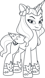 Size: 2470x4263 | Tagged: safe, imported from derpibooru, opaline arcana, alicorn, pony, .ai available, .svg available, female, g5, g5 brand assets, lineart, mare, my little pony: tell your tale, official, simple background, solo, svg, transparent background, vector