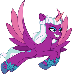 Size: 4140x4269 | Tagged: safe, imported from derpibooru, opaline arcana, alicorn, pony, .ai available, .svg available, female, g5, g5 brand assets, mare, my little pony: tell your tale, official, simple background, solo, svg, transparent background, vector