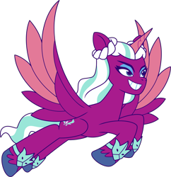 Size: 4140x4269 | Tagged: safe, imported from derpibooru, opaline arcana, alicorn, pony, .ai available, .svg available, female, g5, g5 brand assets, mare, my little pony: tell your tale, official, simple background, solo, svg, transparent background, vector