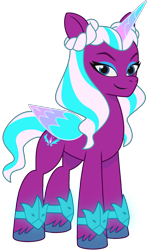 Size: 2504x4255 | Tagged: safe, imported from derpibooru, opaline arcana, alicorn, pony, .ai available, .svg available, female, fire alicorn, g5, g5 brand assets, mare, my little pony: tell your tale, official, simple background, solo, svg, transparent background, vector