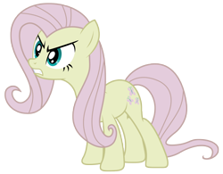 Size: 5000x3899 | Tagged: safe, artist:kooner-cz, imported from derpibooru, fluttershy, earth pony, pony, the return of harmony, 2011, angry, discorded, discorded fluttershy, earth pony fluttershy, female, mare, my little pony, race swap, simple background, solo, tail, transparent background, vector, wingless