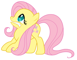 Size: 5000x3914 | Tagged: safe, artist:kooner-cz, imported from derpibooru, fluttershy, pegasus, pony, the return of harmony, female, frown, gritted teeth, looking up, mare, my little pony, scared, simple background, solo, tail, teeth, transparent background, vector