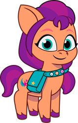 Size: 1450x2275 | Tagged: safe, imported from derpibooru, sunny starscout, earth pony, pony, .ai available, .svg available, badge, female, filly, filly sunny starscout, fluttershy's cutie mark, foal, g5, my little pony: tell your tale, official, rainbow dash's cutie mark, simple background, smiling, solo, sunny's bag, svg, transparent background, twilight sparkle's cutie mark, unshorn fetlocks, vector, younger