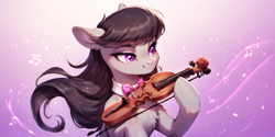 Size: 2400x1200 | Tagged: safe, imported from derpibooru, octavia melody, earth pony, pony, ai content, ai generated, prompter:greesys, solo