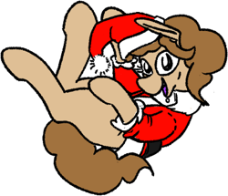 Size: 383x329 | Tagged: safe, artist:cammy, imported from derpibooru, oc, oc only, christmas, commission, hat, holiday, looking at you, santa hat, solo, ych result, your character here